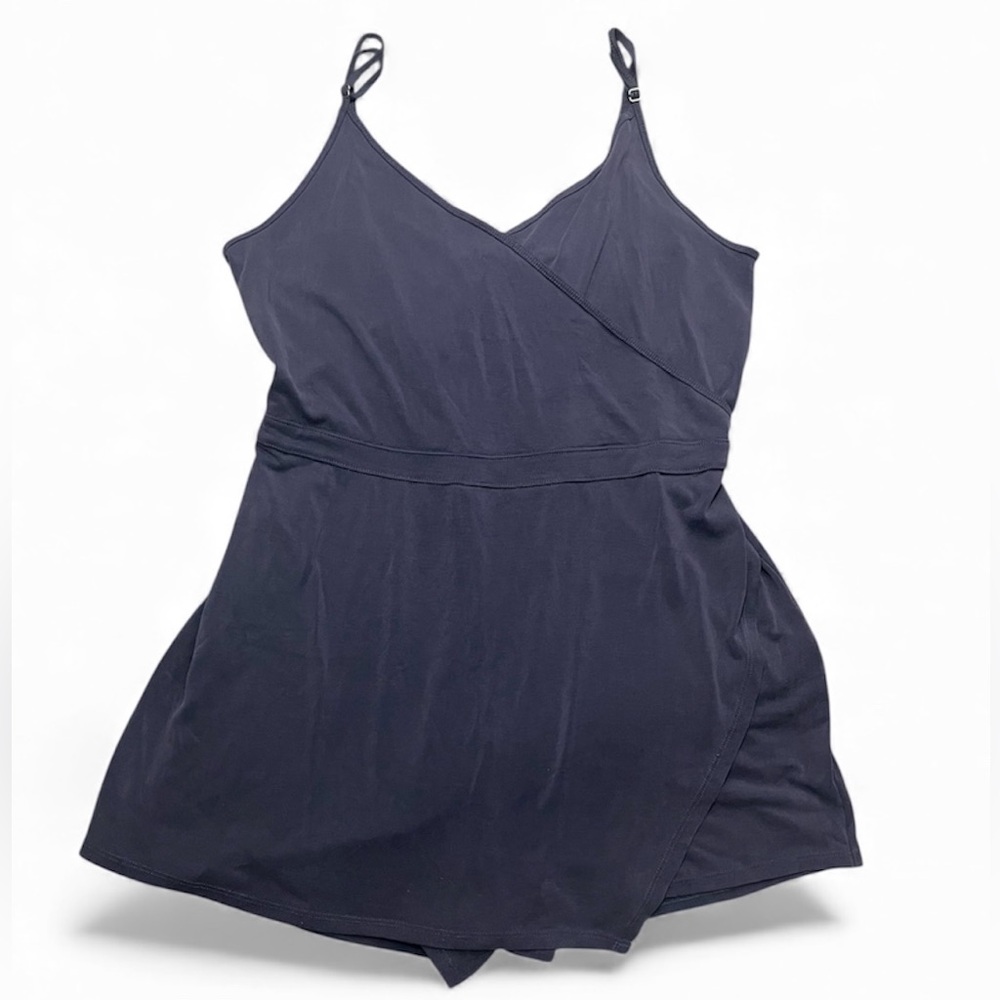 Abercrombie & Fitch Navy Blue Wrap Romper